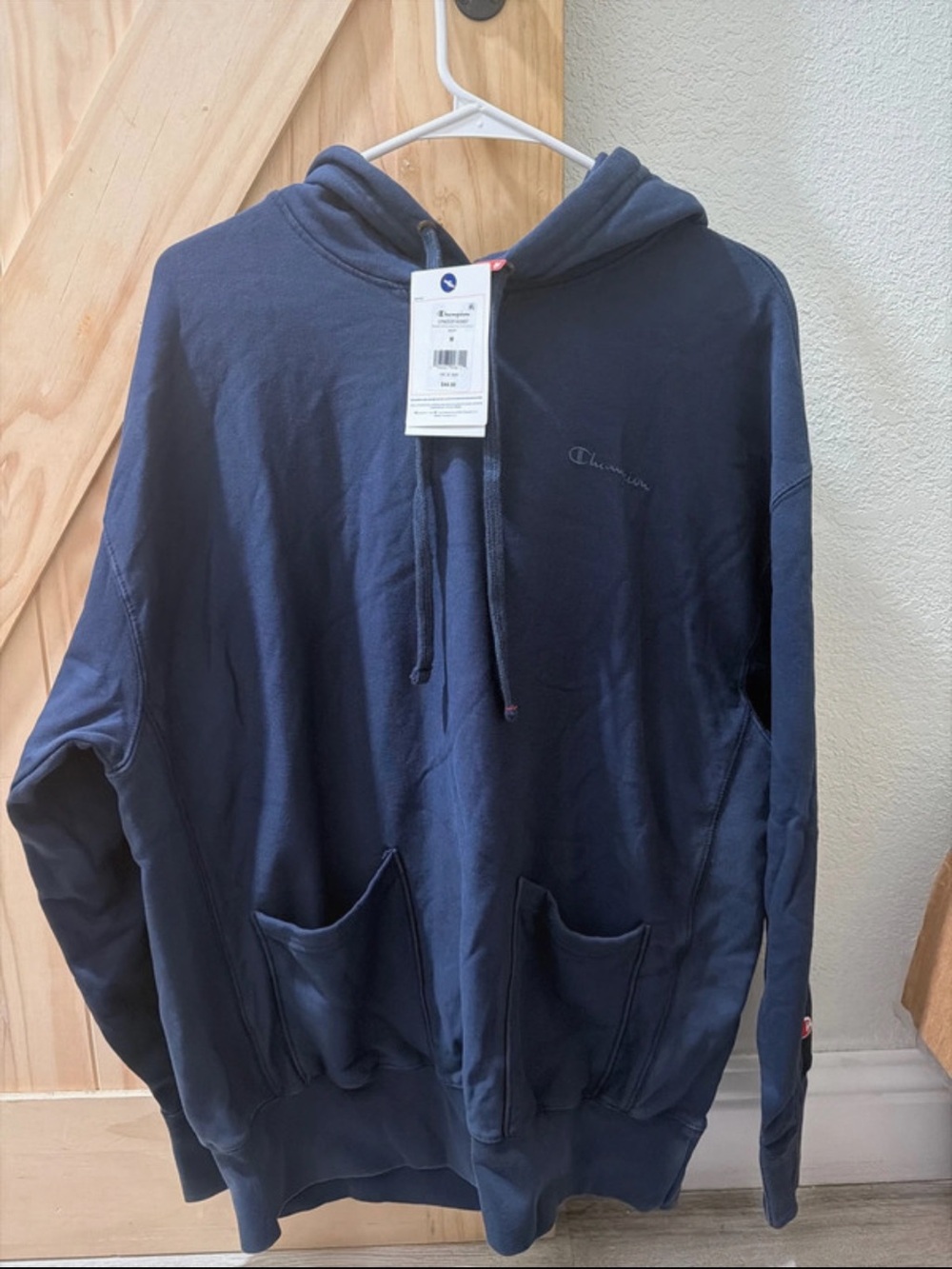 Champion Navy Zip-Up Hoodie Sweatshirt